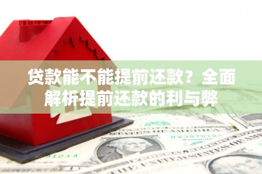 乐平贷款能不能提前还款？全面解析提前还款的利与弊