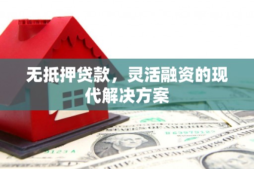 乐平无抵押贷款，灵活融资的现代解决方案
