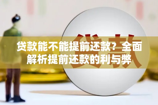 乐平贷款能不能提前还款？全面解析提前还款的利与弊