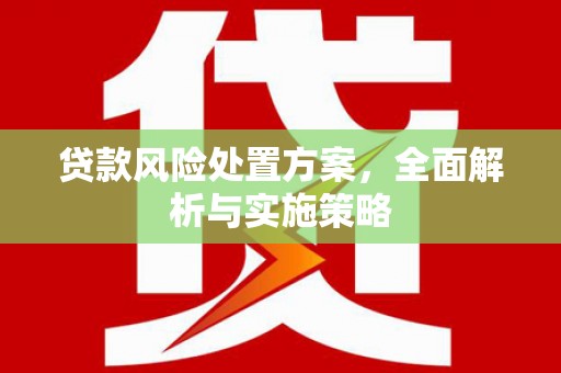 乐平贷款风险处置方案，全面解析与实施策略